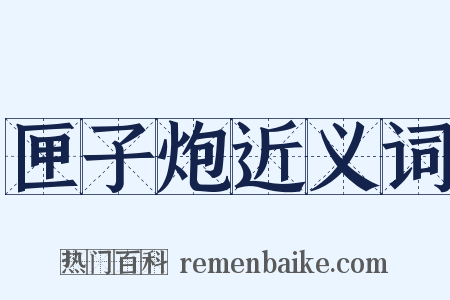 匣子炮近义词是什么意思的图片